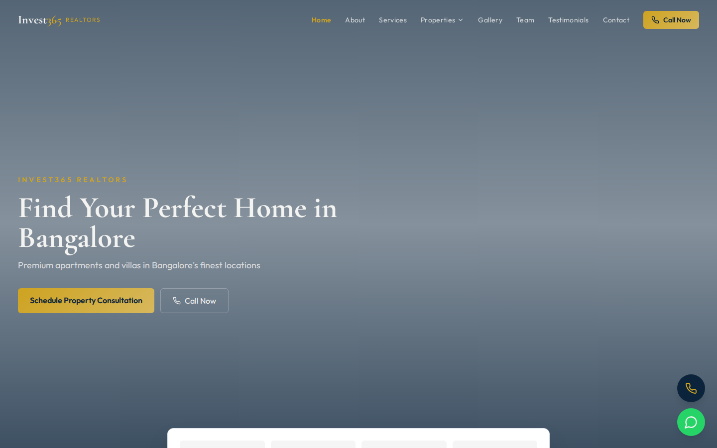 Invest365 Realtors website preview