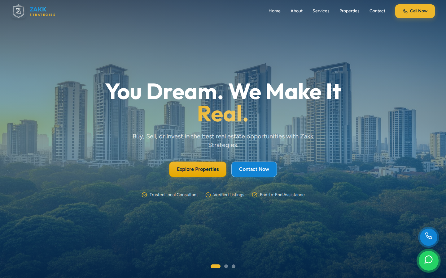 Zakk Strategies website preview